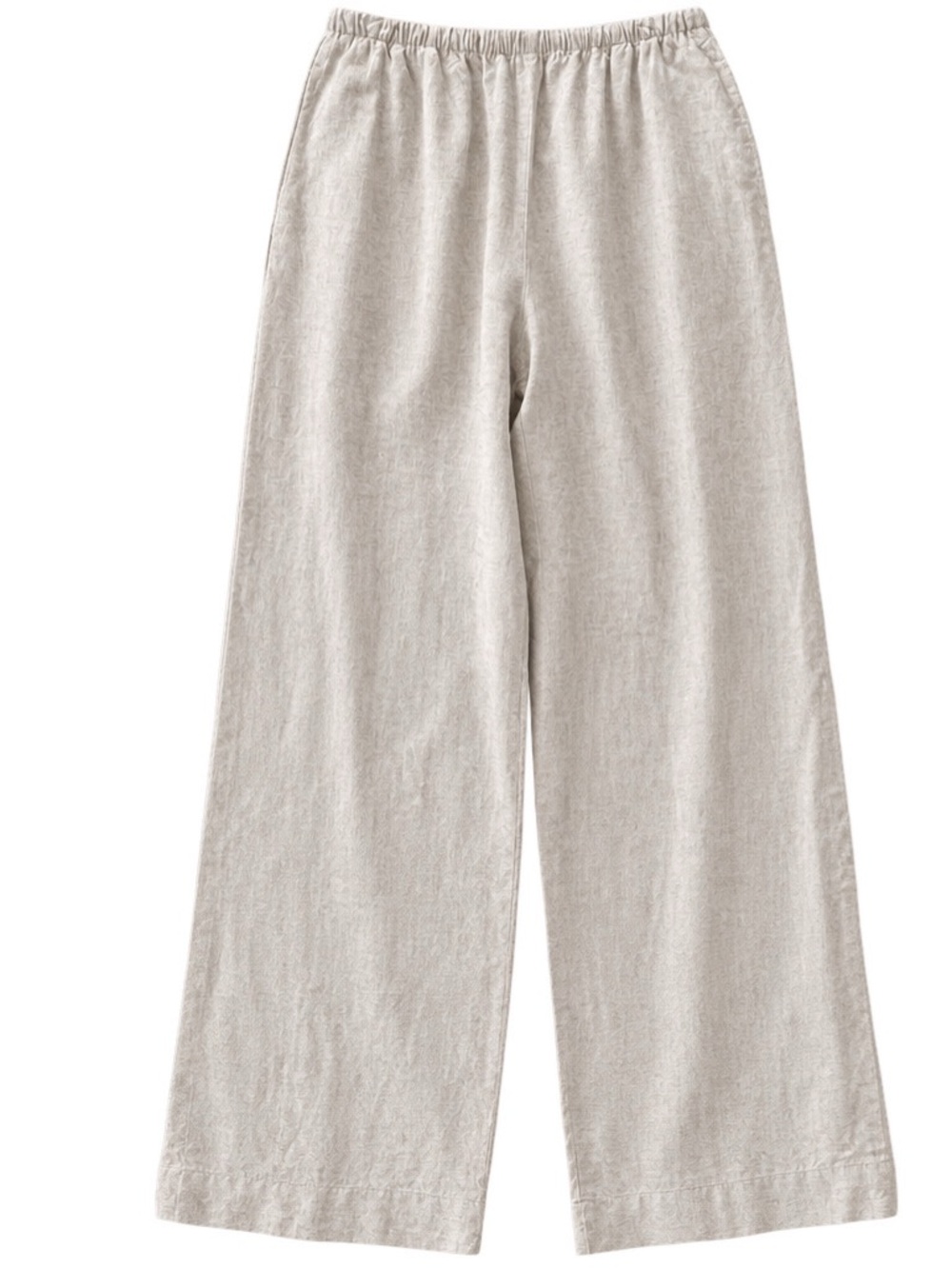 Gap Linen-Blend Easy Wide-Leg Pants in Flax Size Small Tall